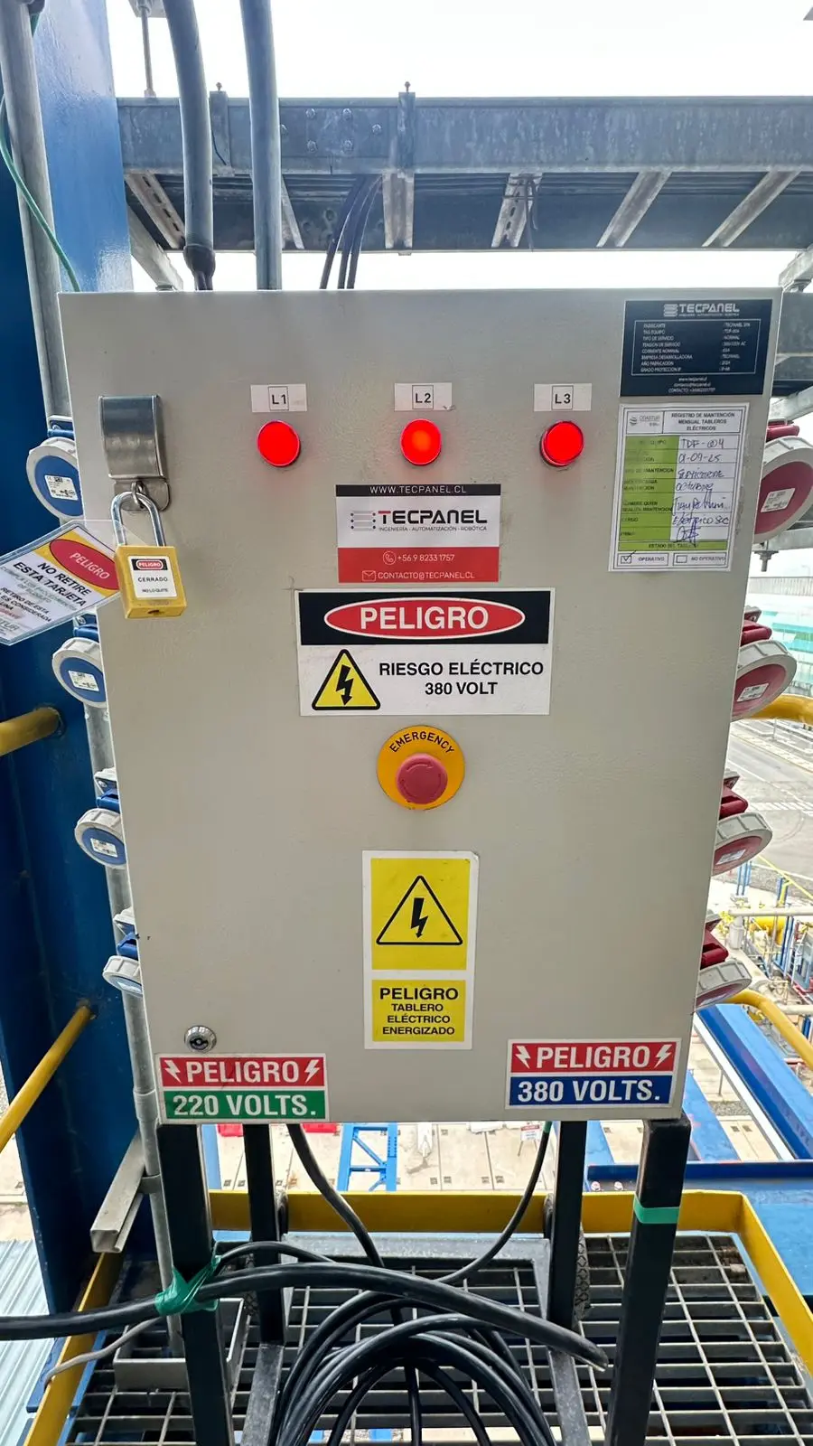 Tablero eléctrico faena estándar minería 1